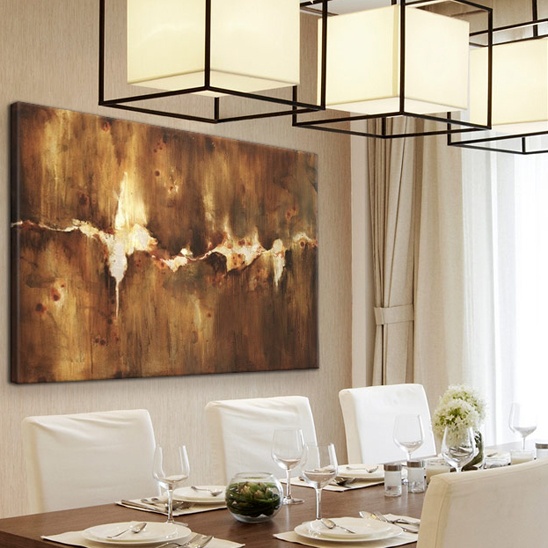 Luxurious Neutral Dining Room