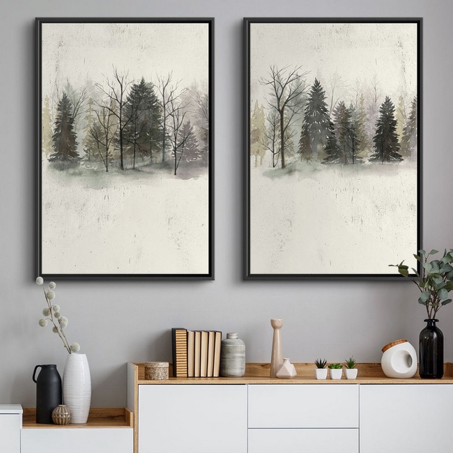 Forest Art Prints for a Scandinavian Living Room