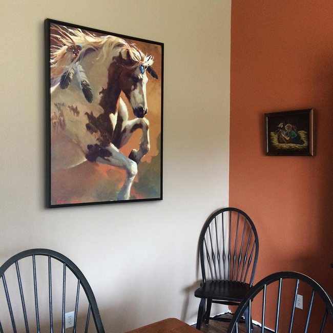 Horse Art in the Dining Room