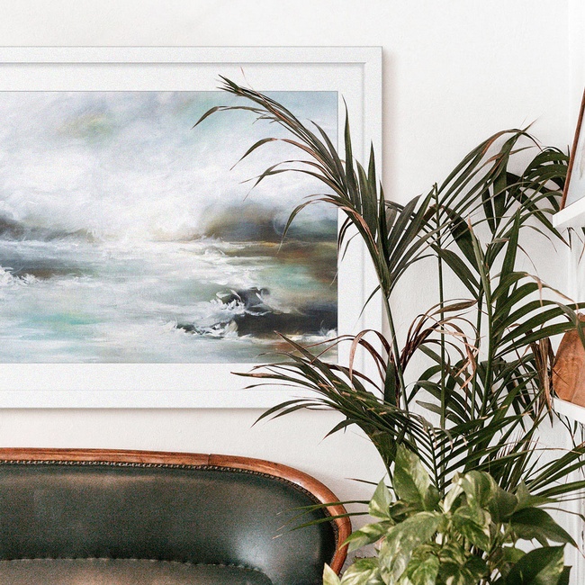 Seascape Art for a Traditional Living Room