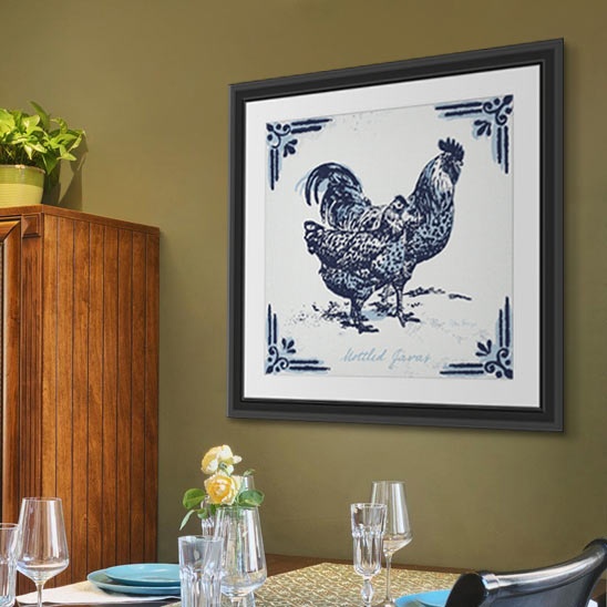 Traditional Dining Room with Colorful Décor