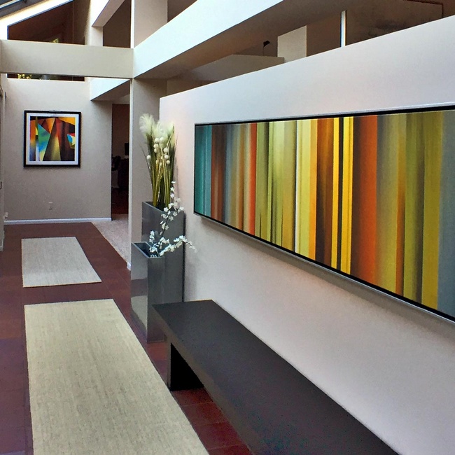 Entryway with Bold Deco Art