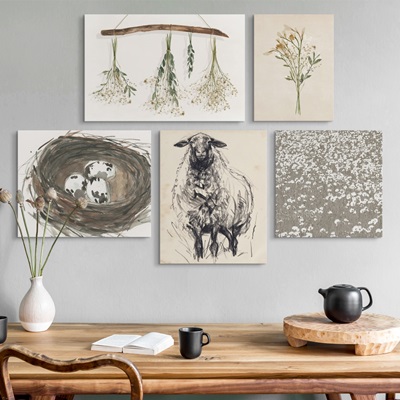 Gallery Walls and Curated Wall Art Sets