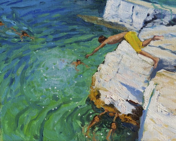 Detail Of The Diver, Plates Rock, Skiathos, Greece, 2015