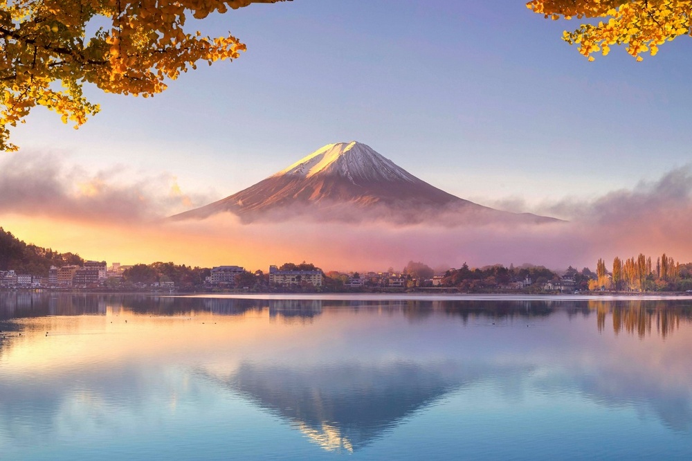 Mt Fuji and Kawaguchi Ko Lake by Michele Falzone
