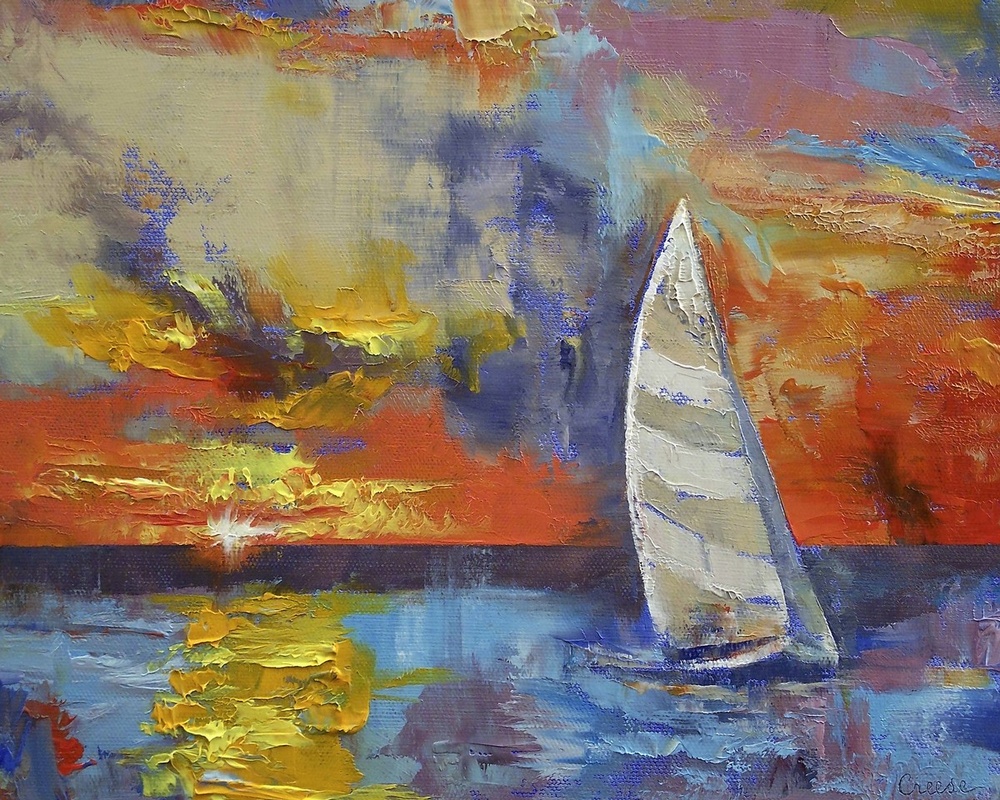 Sailing Into 2024 Technicolor Painting