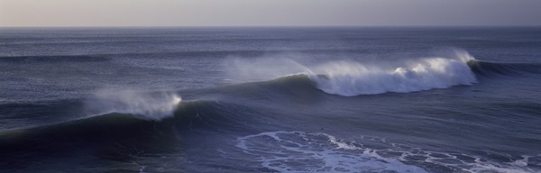 Waves in the ocean, California,