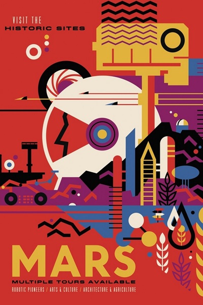 Mars - JPL Travel Poster
