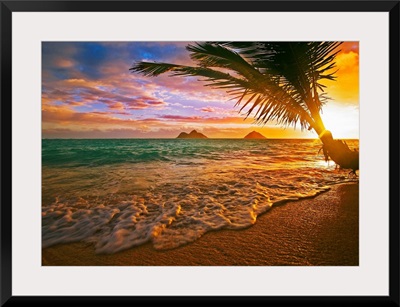 Hawaii, Oahu, Lanikai Beach At Sunrise