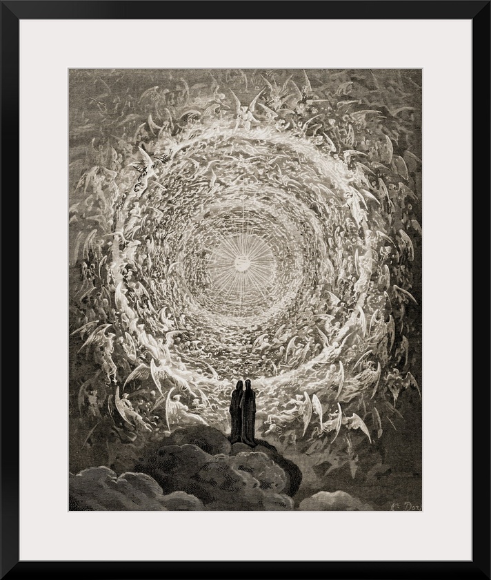 Illustration For Paradiso By Dante Alighieri Canto, XXXI, Lines 1 To 3, By Gustave Dore, 1832-1883, French Artist And Illu...