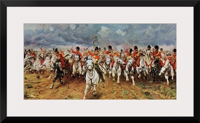 Scotland Forever. The Royal Scots Greys Charge At Waterloo. 1934