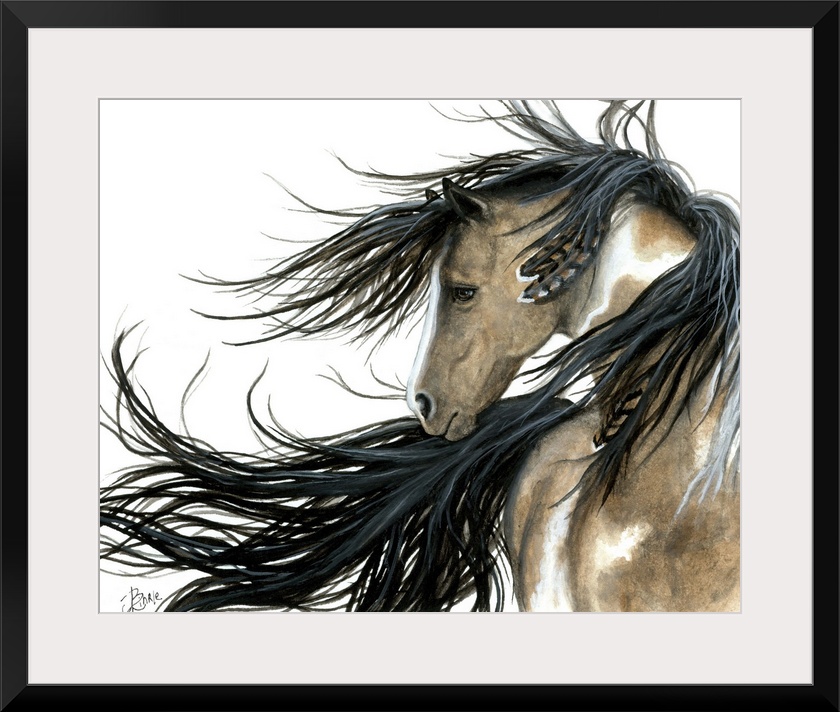 Majestic Series of Native American inspired horse paintings.