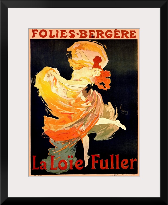 Cabaret Folies Bergere- La Loie Fuller Vintage Advertising Poster