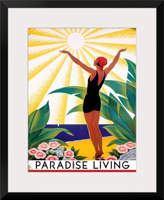 Paradise Living Vintage Advertising Poster