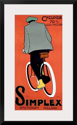 Simplex Bicycle, 1915, Vintage Poster