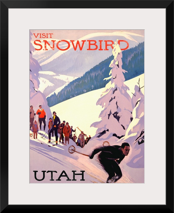 Snowbird Utah Vintage Advertising Poster