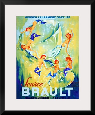 Source Brault, Vintage Poster, by Philippe Noyer