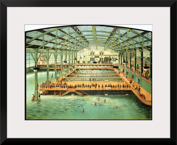 Sutro Bath House San Francisco Vintage Advertising Poster