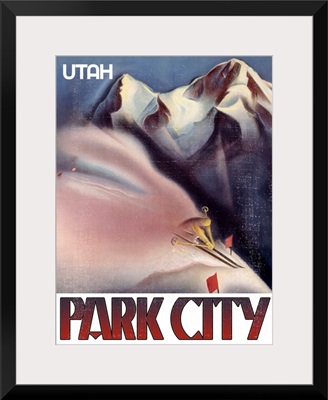 Utah Park City Vintage Advertising Poster