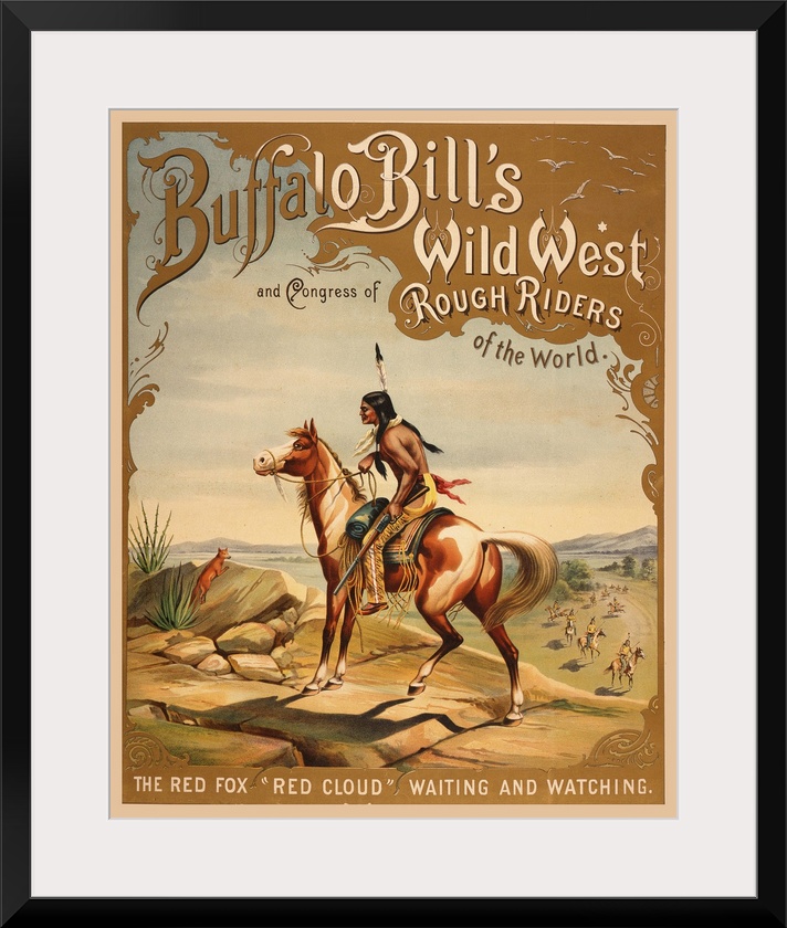 Buffalo Bill's Wild West - Vintage Advertisement