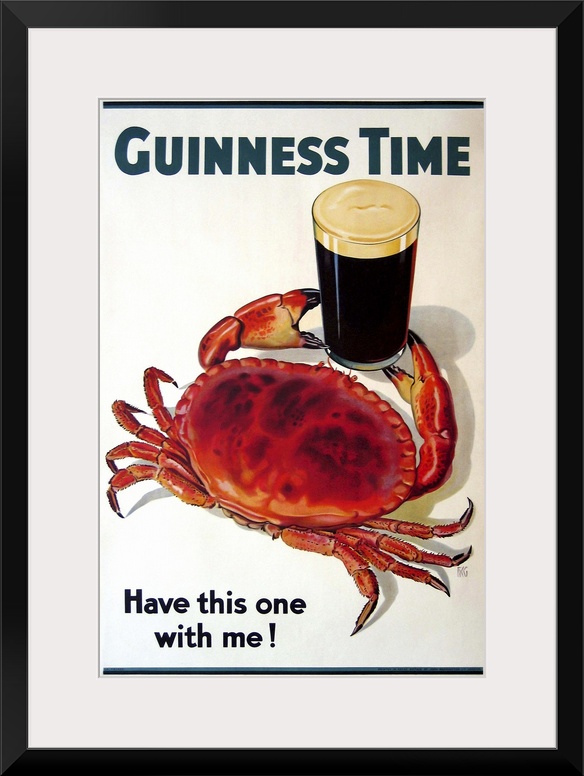 Vintage advertisement for Guinness beer.