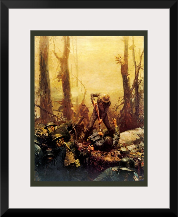 June 1918 American Marines In The Battle of Belleau Wood During World War I