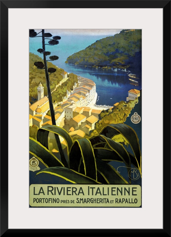 La Riviera Italienne - Vintage Travel Advertisement