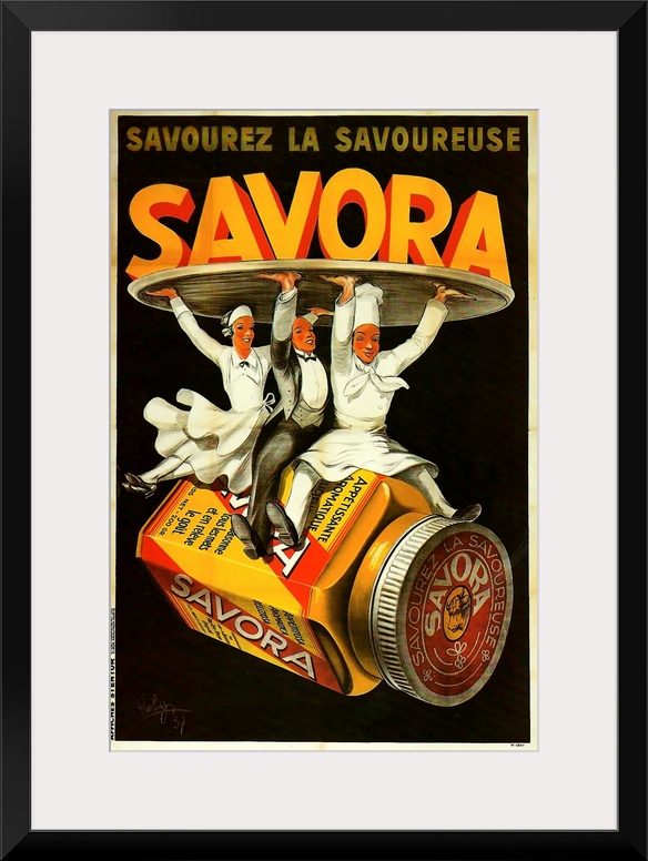 Savora Mustard - Vintage Food  Advertisement