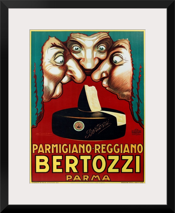 Poster parmigiano reggiano Bertozzi