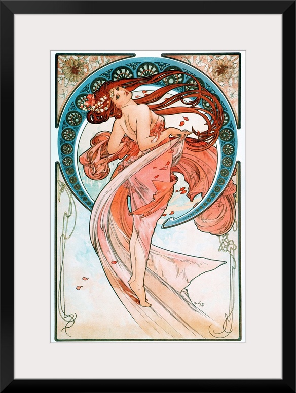 La danse Lithographs series by Alphonse Mucha (1860-1939), 1898.