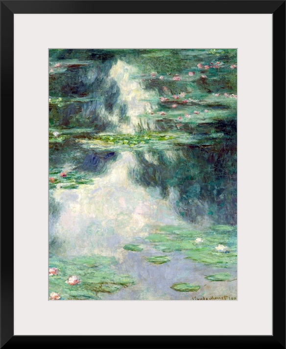 IMJ253460 Pond with Water Lilies, 1907 (oil on canvas) by Monet, Claude (1840-1926); 101.5x72 cm; The Israel Museum, Jerus...