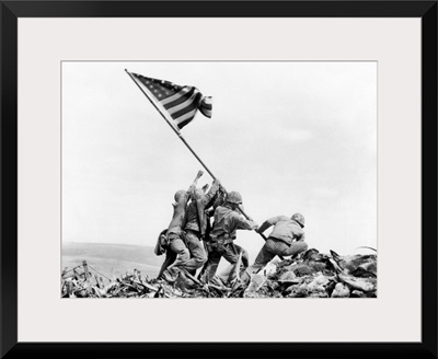 Raising The Flag On Iwo Jima, February 23, 1945