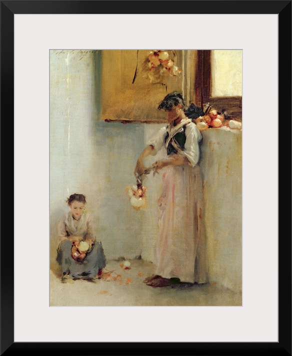 CH202598 Credit: Stringing Onions, c.1882 (oil on canvas) by John Singer Sargent (1856-1925)Private Collection/ Photo A Ch...