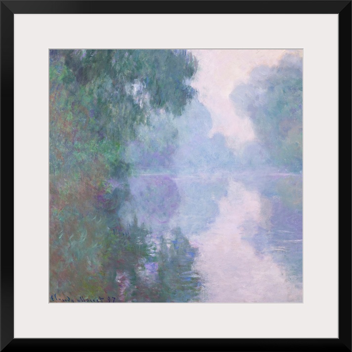 The Seine at Giverny, Morning Mists, 1897 (originally oil on canvas) by Monet, Claude (1840-1926)