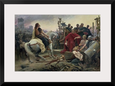 Vercingetorix throws down his arms at the feet of Julius Caesar, 1899