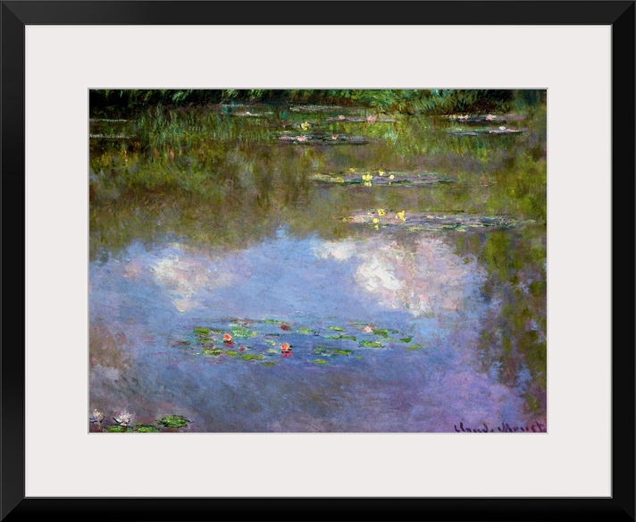 Water Lilies, the Cloud, 1903 (originally oil on canvas) by Monet, Claude (1840-1926)