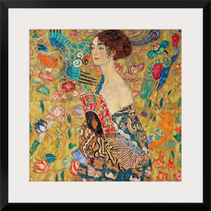 Donna con ventaglio (Woman with Fan) by Gustav Klimt