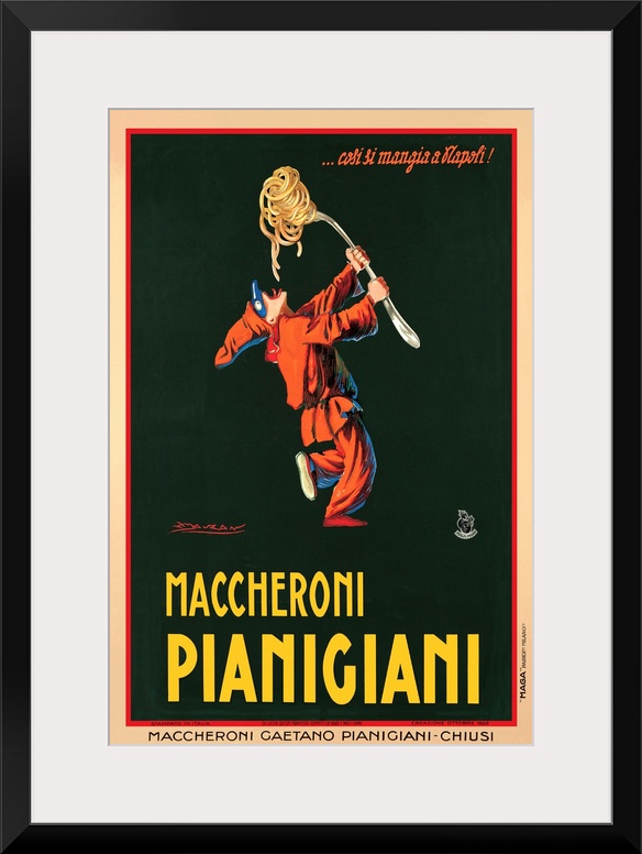 Vintage advertisement for Maccheroni Pianigiani, 1922