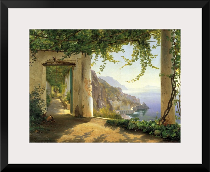 View to the Amalfi Coast  by Carl Frederic Aagaard