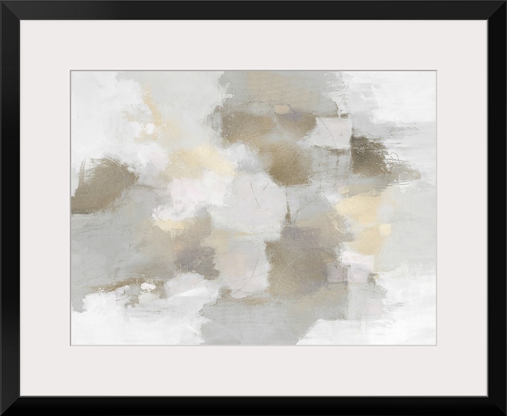 Abstract Grey Tan And White