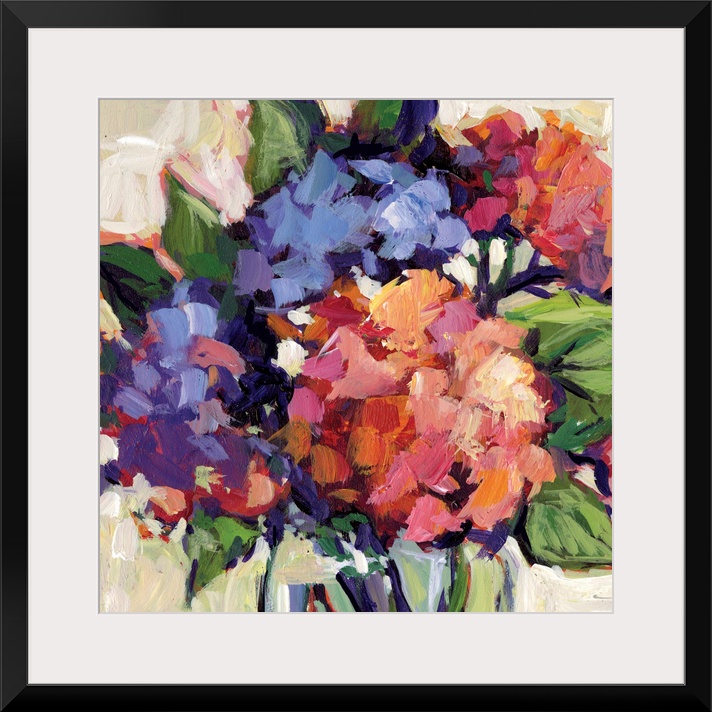 This striking floral bouquet adds a dramatic statement to any room.