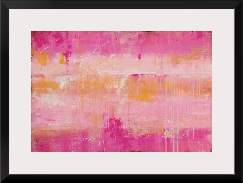 This contemporary abstract painting is sure to make any wall come to life.