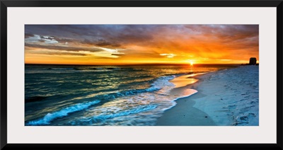 Panoramic Orange Sunset