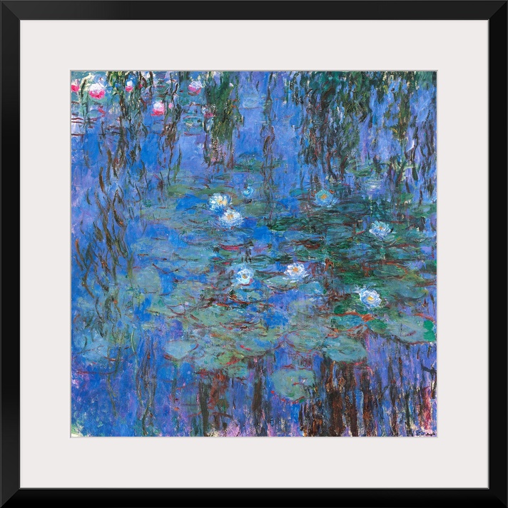 Blue Water Lilies, by Claude Monet, 1916 - 1919, 20th Century, oil on canvas, cm 200 x 200 - France, Ile de France, Paris,...