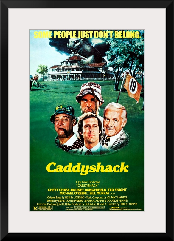 CADDYSHACK, US poster art, from left: Rodney Dangerfield, Bill Murray, Chevy Chase, Ted Knight, 1980,