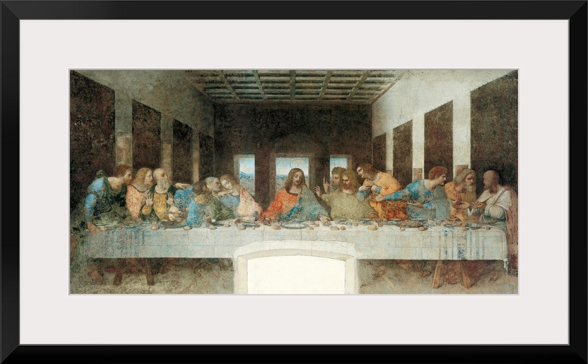 The Last Supper, by Leonardo da Vinci, 1495 - 1497 about, 15th Century, tempera and oil on two layers of plaster, cm 460 x...