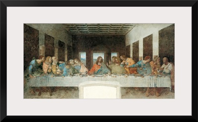 Last Supper, by Leonardo da Vinci, 1495-1497. Santa Maria delle Grazie, Milan, Italy