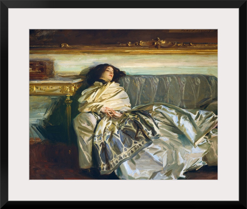 Nonchaloir (Repose), by John Singer Sargent, 1911, American painting, oil on canvas. Sargent painted his niece, Rose-Marie...