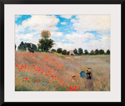 Poppy Field, by Claude Monet, 1873. Musee d'Orsay, Paris, France