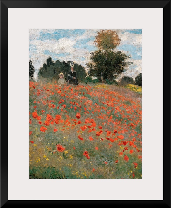 The Poppy Field, by Claude Monet, 1873, 19th Century, oil on canvas, cm 50 x 65 - France, Ile de France, Paris, Muse dOrsa...